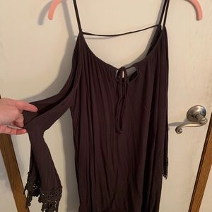 Brown maxi dress